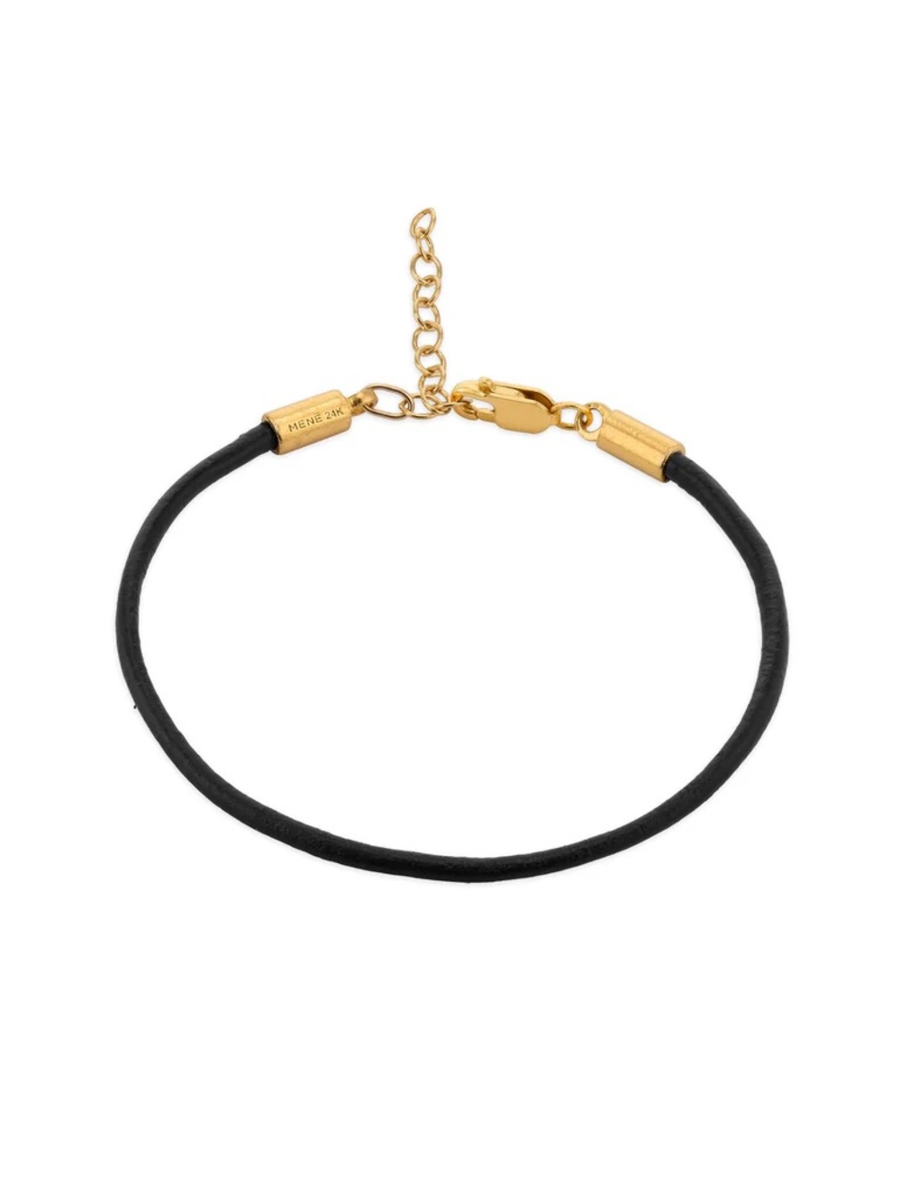 24K Gold Leather Bracelet